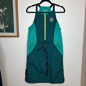 Jordan Winter Utility Women's Dress Size small DD0188-300 Green‎ Block Zip Front